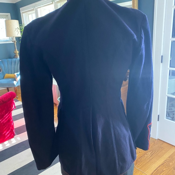 Vintage Wool Blue Marines Military Jacket WW 2 World War 2 1940's - Picture 7 of 11